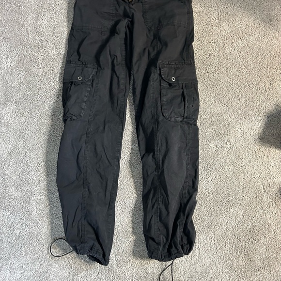 Black Cargo Pants - Picture 3 of 4